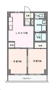 神奈川県横須賀市野比1【マンション】の間取り