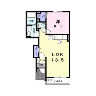 カーサ イリーデ A棟【1階】の間取り