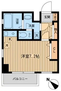東京都多摩市関戸2【マンション】の間取り