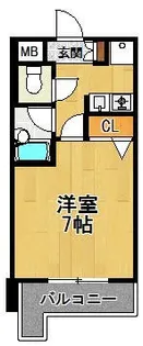 ピュアドームグランディ博多【12階】の間取り