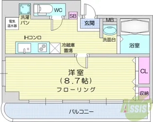 マインド祐【3階】の間取り