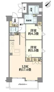 プレサンスロジェ横浜関内【10階】の間取り