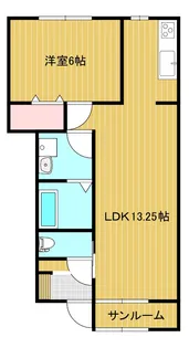 新潟県五泉市緑町【アパート】の間取り