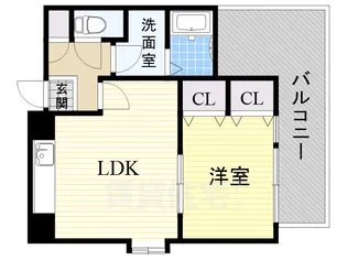 レクシア九条【6階】の間取り