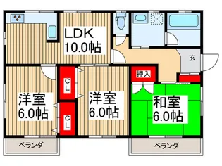 アメニティ仙波【2階】の間取り