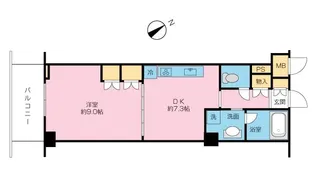 ル・ボナール平和台【4階】の間取り