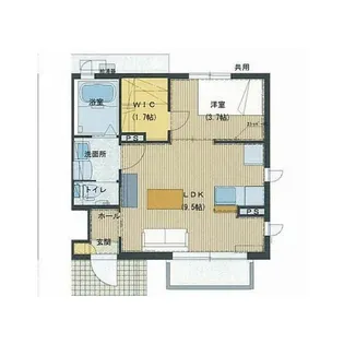 シャーメゾンリッシュ【1階】の間取り