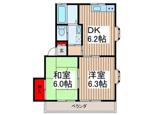 さくらハイツ【2階】の間取り