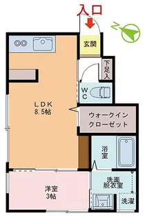 LA SOURCE【1階】の間取り