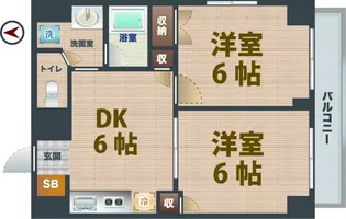 東京都中野区上鷺宮2【マンション】の間取り