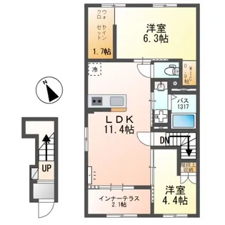 キルシュブリューテ【2階】の間取り