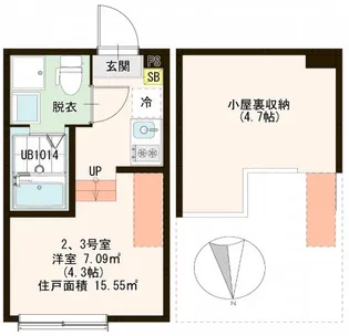 Hermitage【1階】の間取り