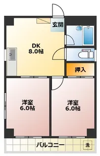 武蔵野ビル【4階】の間取り