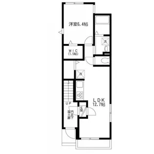 カーサ西大井【1階】の間取り