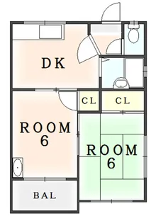 徳島県阿南市領家町土倉【アパート】の間取り