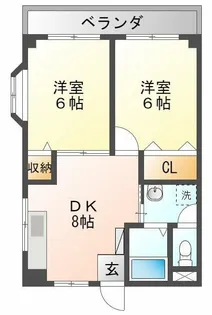 グランデ富士【3階】の間取り