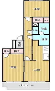 リバーパーク四つ木【3階】の間取り