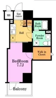 ランドステージ両国【6階】の間取り