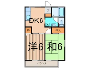 ドミール小坪【2階】の間取り