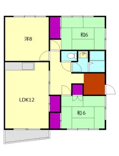 栢沼アパート【2階】の間取り