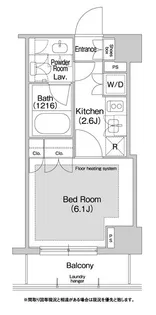 コンフォリア日本橋人形町イースト【8階】の間取り