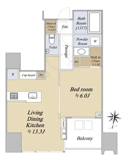 大崎ウエストシティタワーズ【14階】の間取り