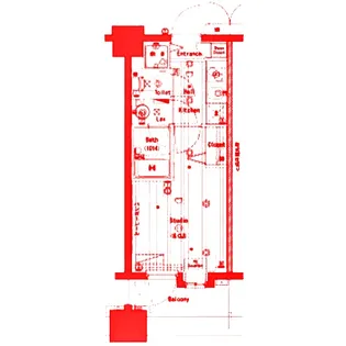 グランド・ガーラ横濱元町【5階】の間取り