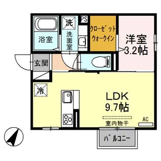 アメニティタウンIIIA【2階】の間取り