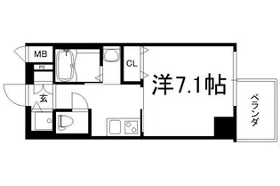 アール大阪グランデ【2階】の間取り