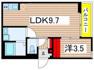 Lusso 東本町【3階】の間取り