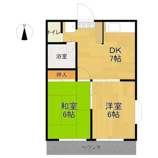 コーポ上浅田【2階】の間取り