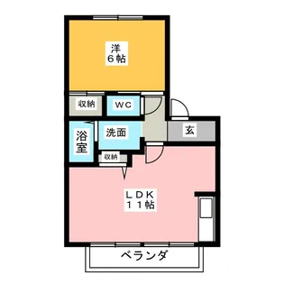 フロムファースト A棟【2階】の間取り