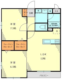 セインティア【3階】の間取り
