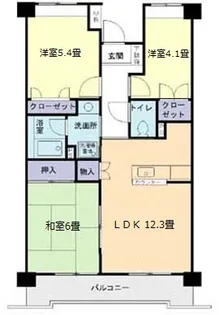 カサ・エレガンテ【3階】の間取り