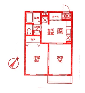 サンアルエット【1階】の間取り