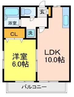フルール松原【2階】の間取り