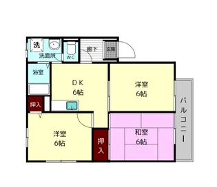 クレール初香台【1階】の間取り