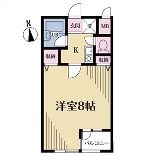 クオーレ代沢【2階】の間取り