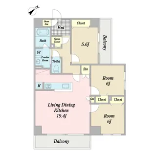 Granz KurakiII【5階】の間取り