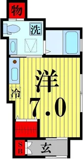 カーナ千住大川町【1階】の間取り