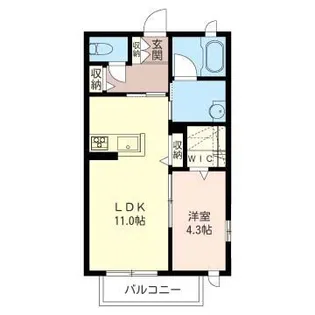 メゾン・レークヒル【2階】の間取り