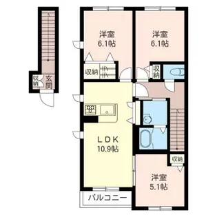 マルベリーIII【2階】の間取り