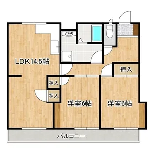興人松江マンション【6階】の間取り