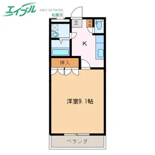 グランディールS・D【1階】の間取り