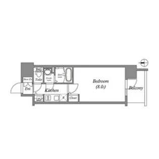 エスリード栄イーストスクエア【4階】の間取り