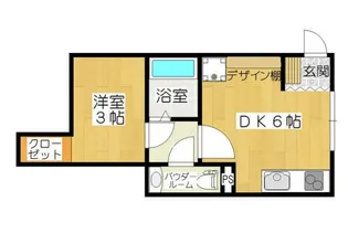 ラフィーノ長町南【1階】の間取り