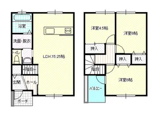 ロギープレム東雲 C棟【1階】の間取り