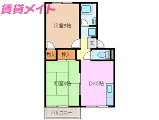 プレジール北斗七星【2階】の間取り