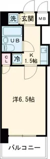 グランレーブ都立大学【7階】の間取り