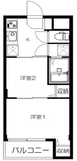 ビッグ武蔵野ひばりが丘【2階】の間取り
